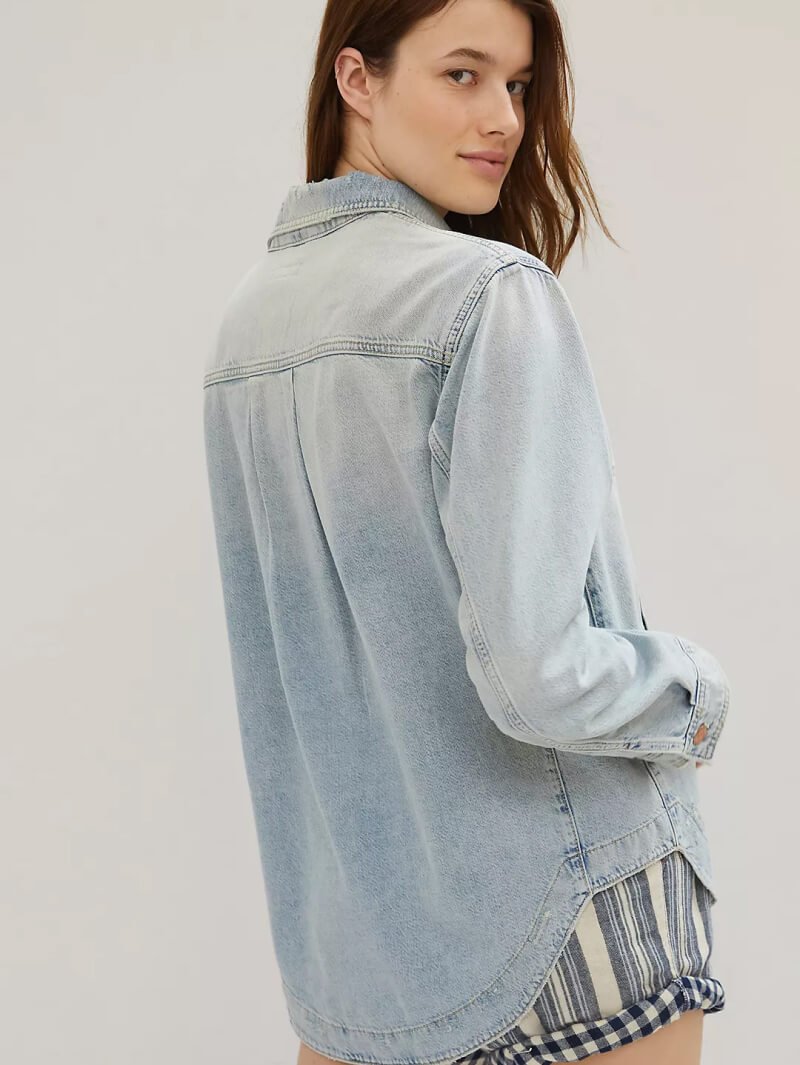 Dress Shirt Front Placket - Image 2